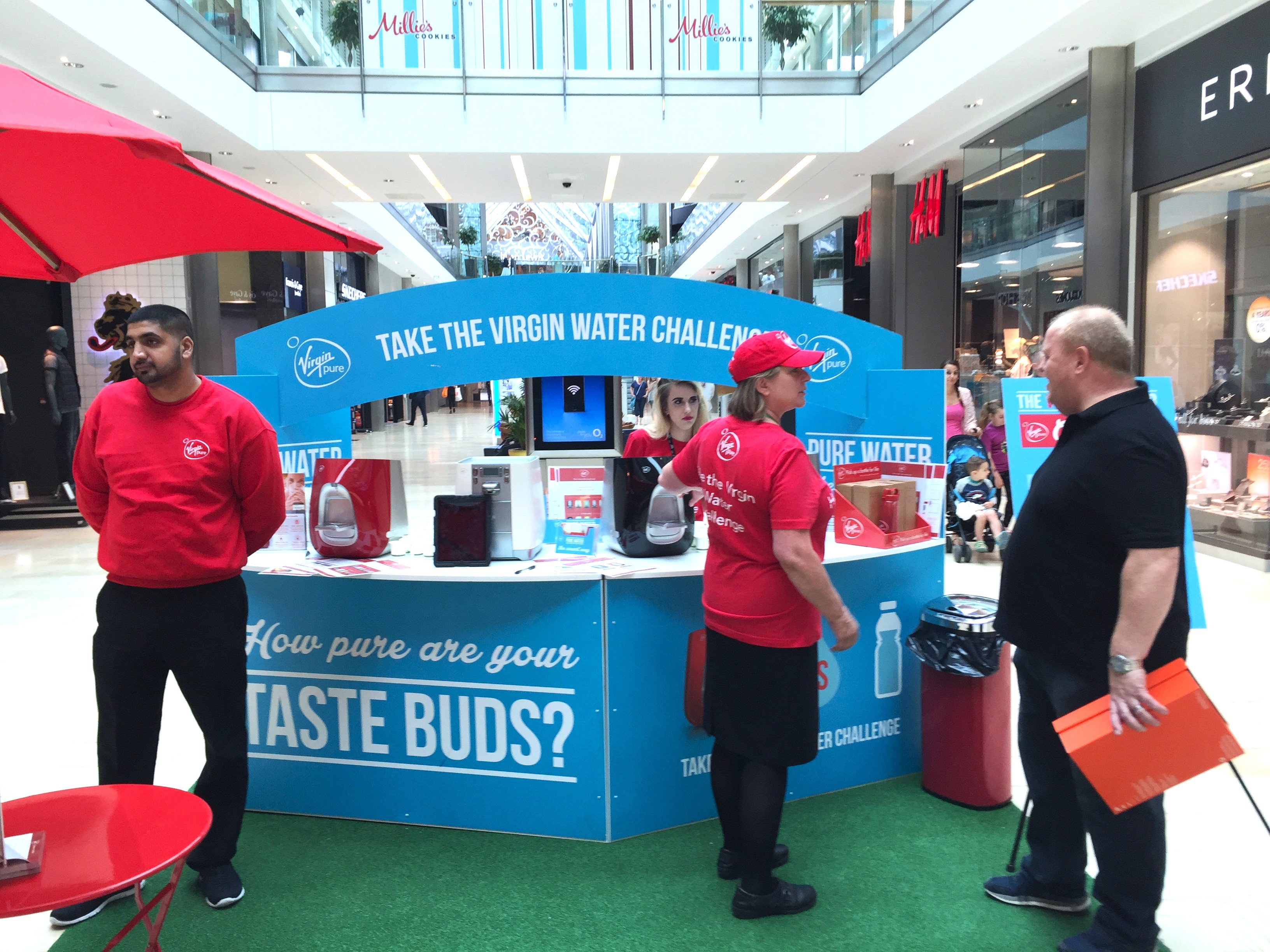 Virgin Pure "Water Bar" Pop-Up Experience by Three Point