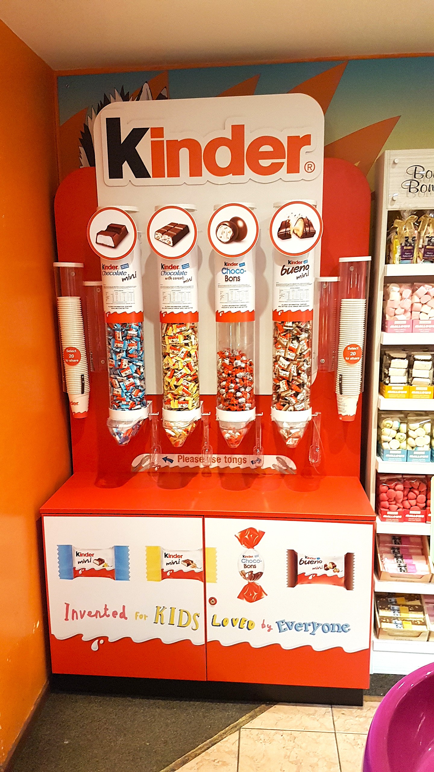 Ferrero Kinder Pick 'n Mix station at West Midlands Safari Park by Three point