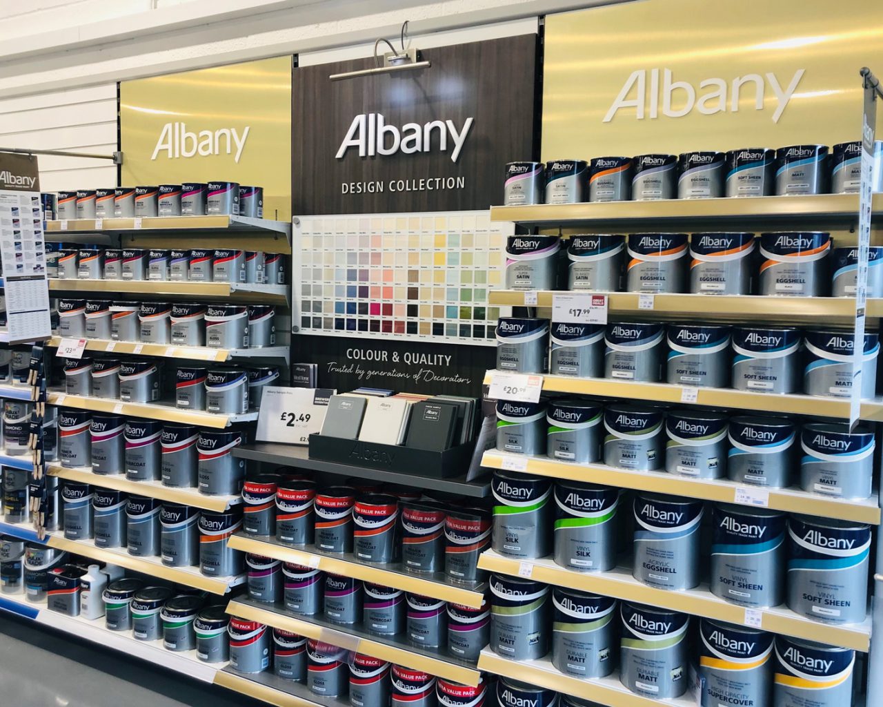 Brewers Albany Paint Display Three Point Design
