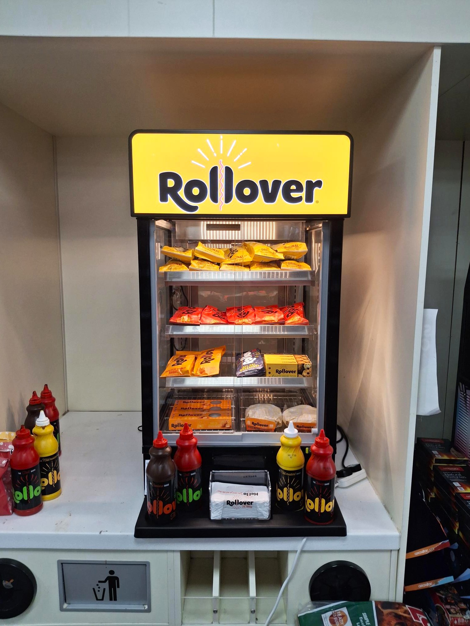 New Rollover illuminated 3D headers designed, made and installed by Three Point