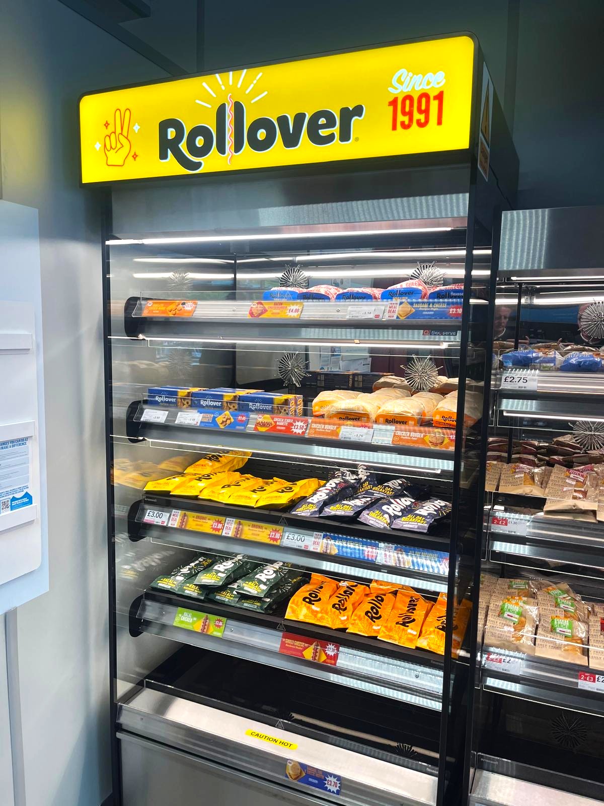 New Rollover illuminated 3D headers designed, made and installed by Three Point