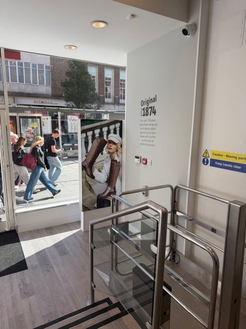 Rieker Shoes new instore furniture modular wall bay system development by Three Point