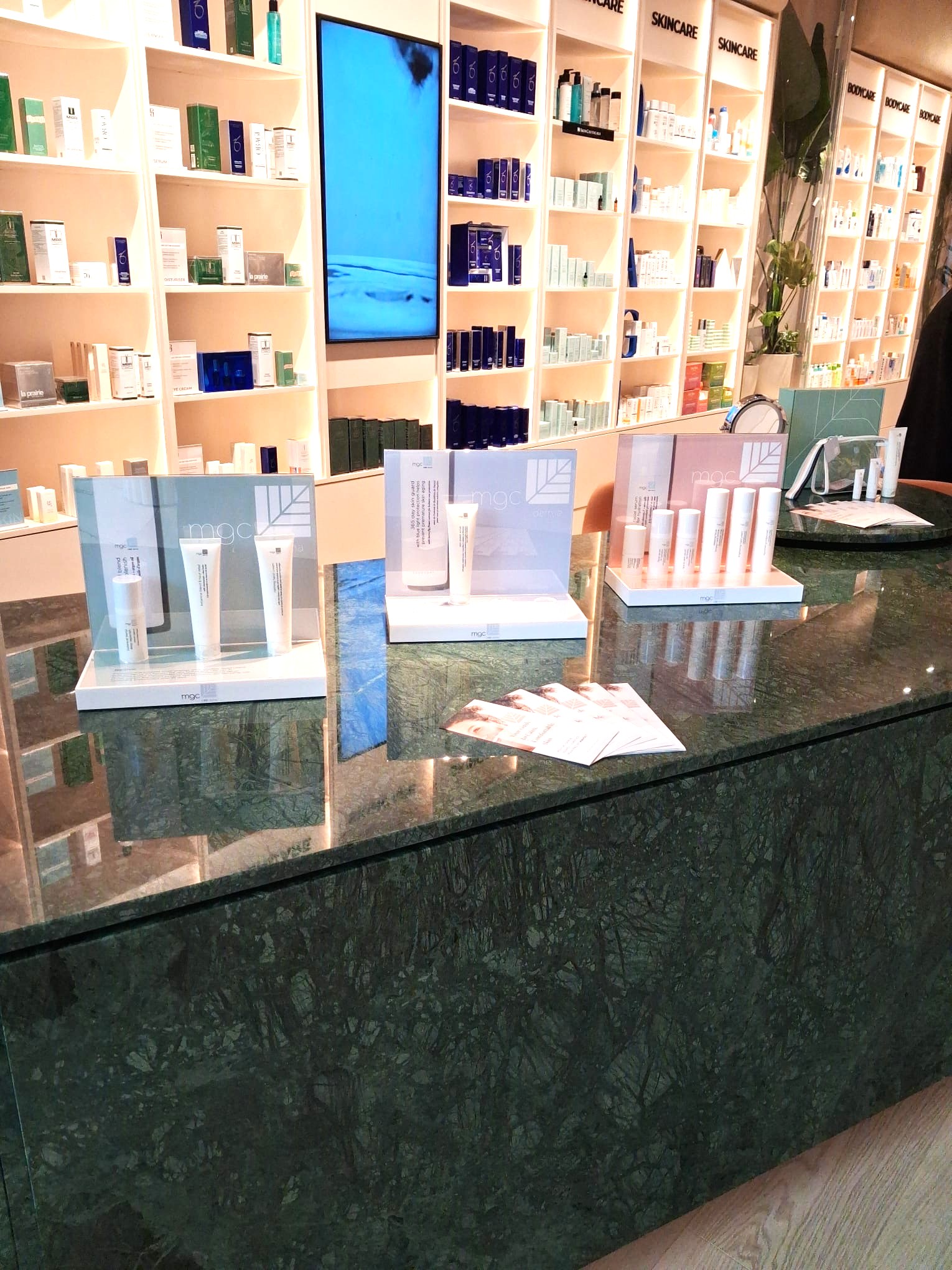 MMCL MGC derma product glorifier in Prince Pharmacy in London by Three Point