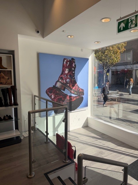 Rieker Shoes new instore furniture modular wall bay system development by Three Point