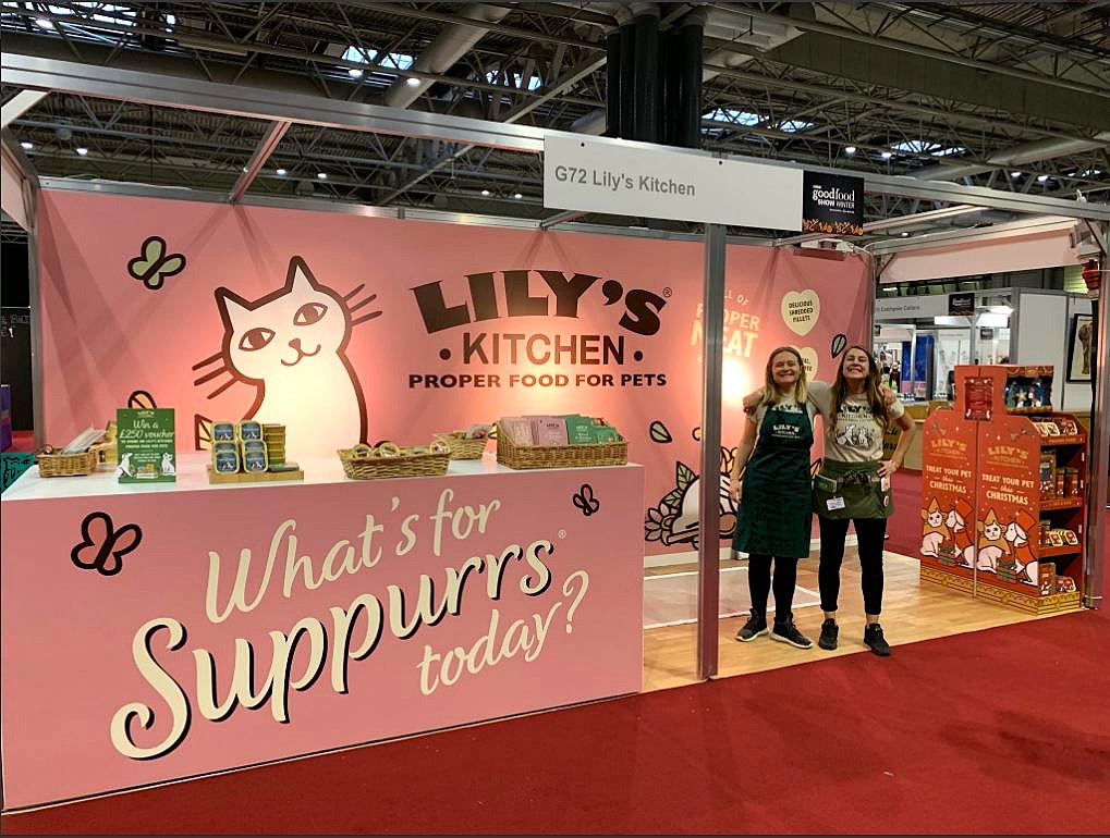 Good Food Show Lily's Kitchen trade show done by Three Point Design