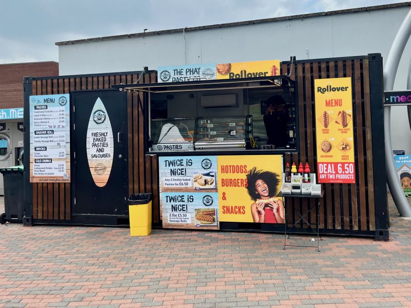 Image of multiple point of sale posters for Rollover at Gordano Services 