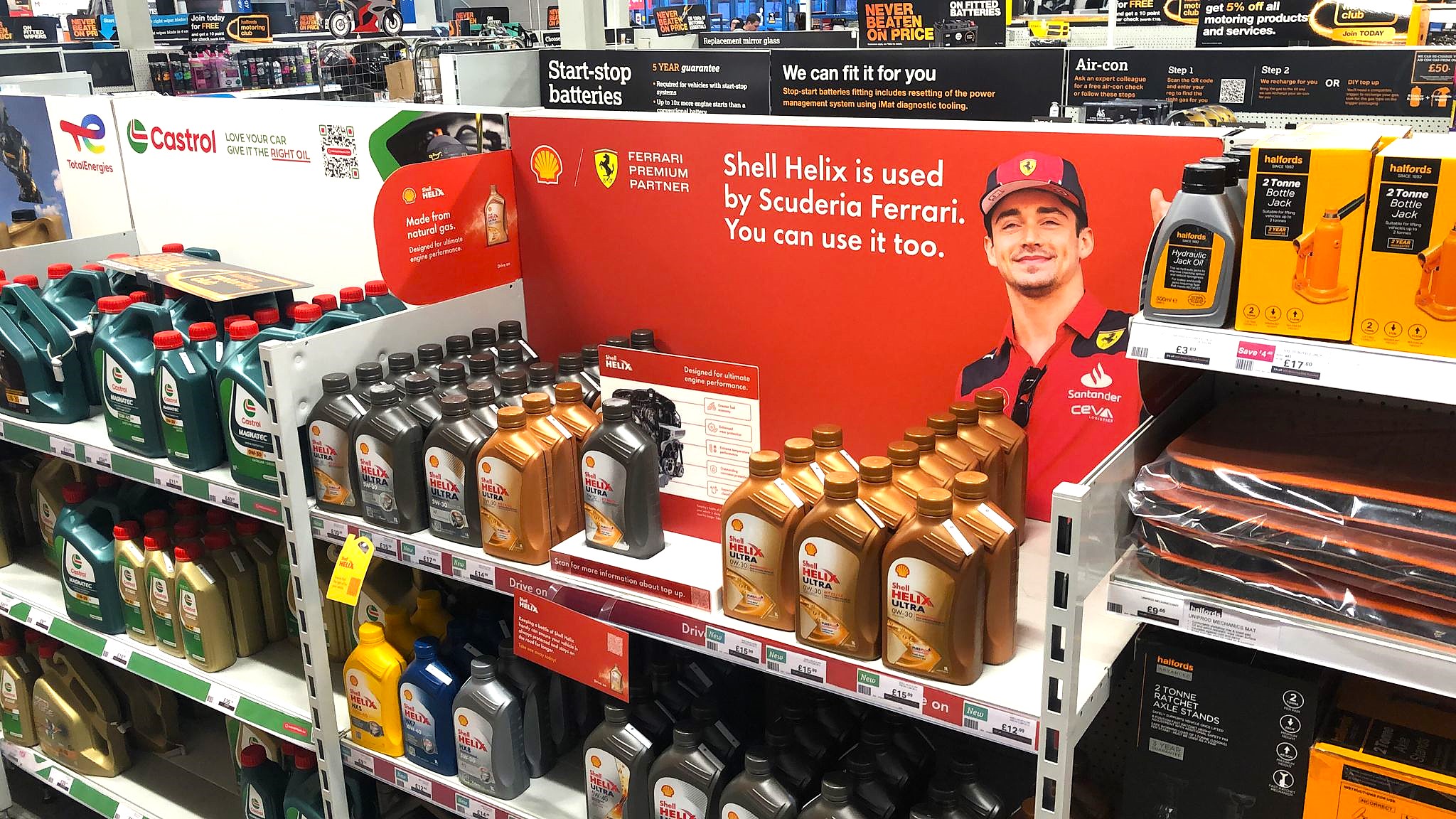 Shell Helix Oil Hero Stand designed and installed by Three Point