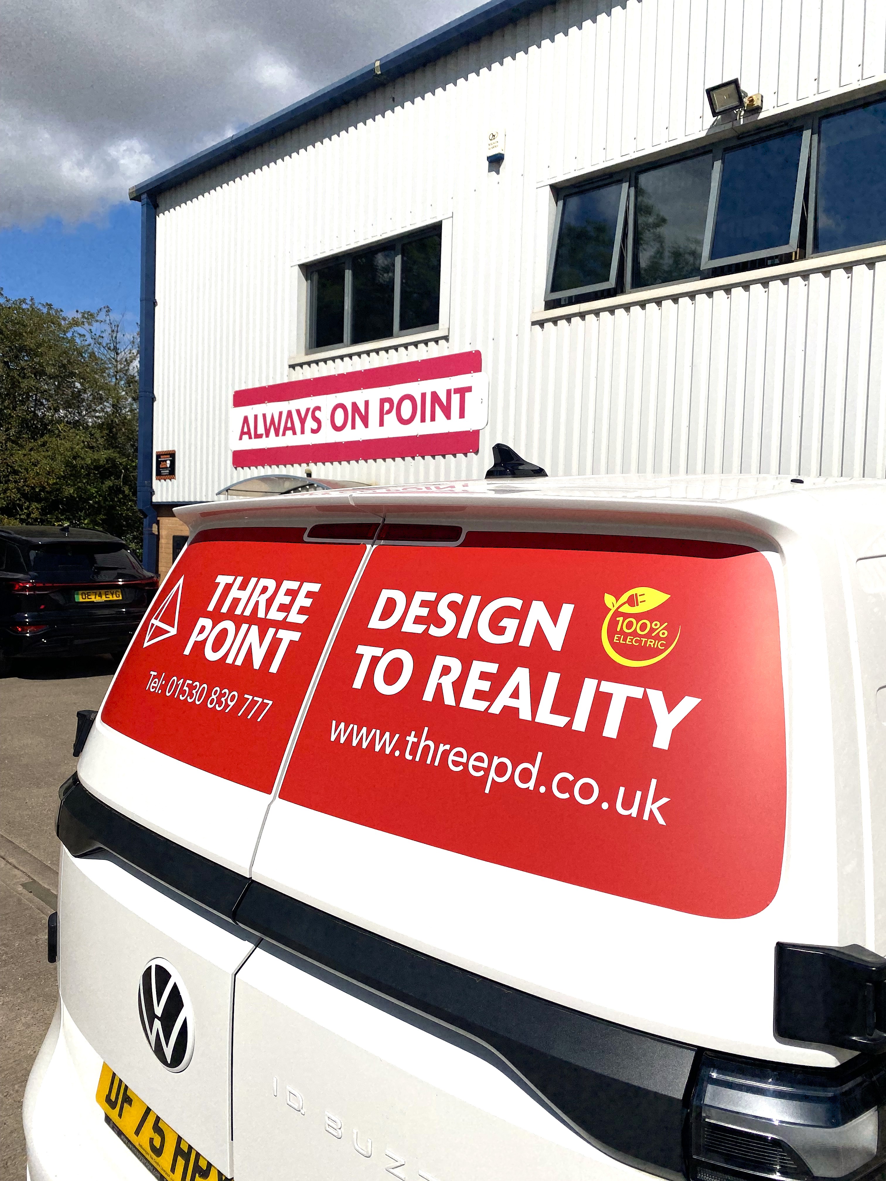 Three Point new van decals