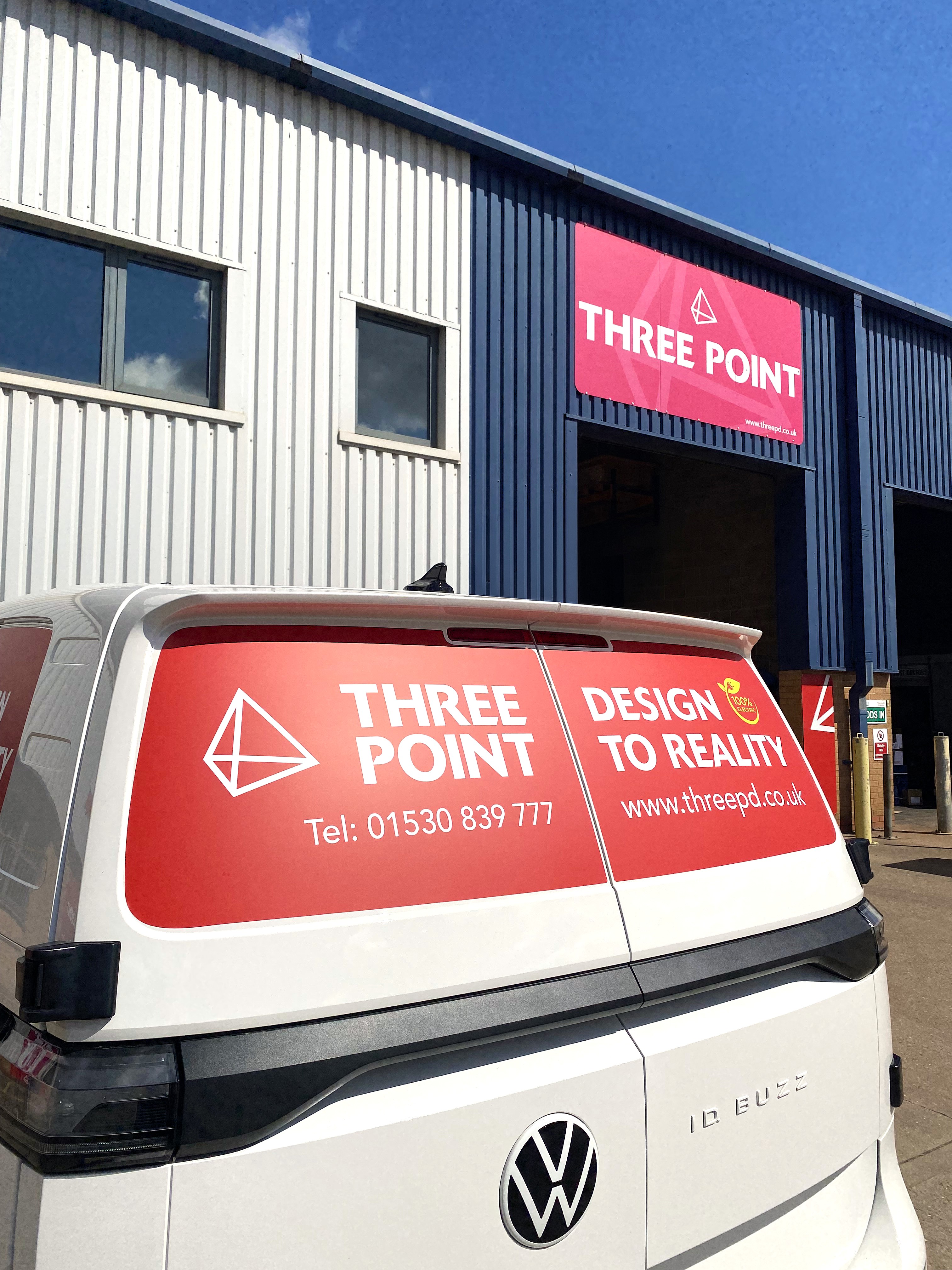 Three Point new van decals