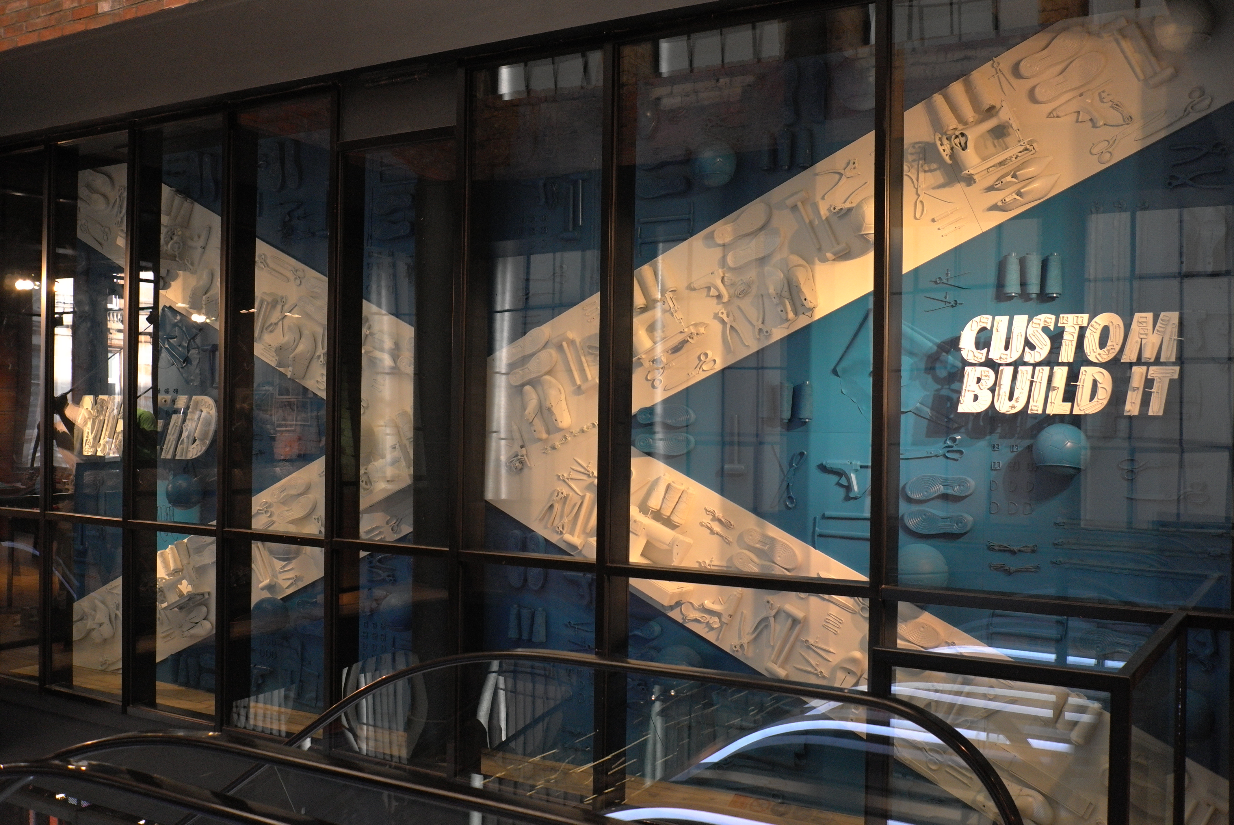 Nike Glasgow retail design Three Point Design