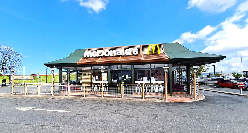 McDonalds store feature photo for McDonalds McCafe Giant Bin Coffee Cup designed and installed by Three Point