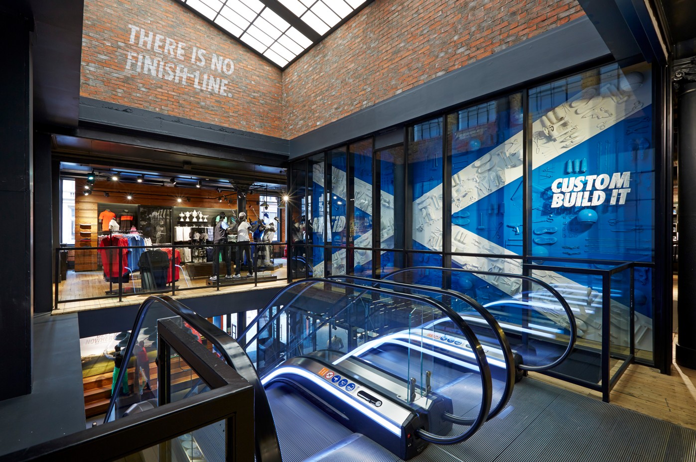 Nike Glasgow retail design Three Point Design
