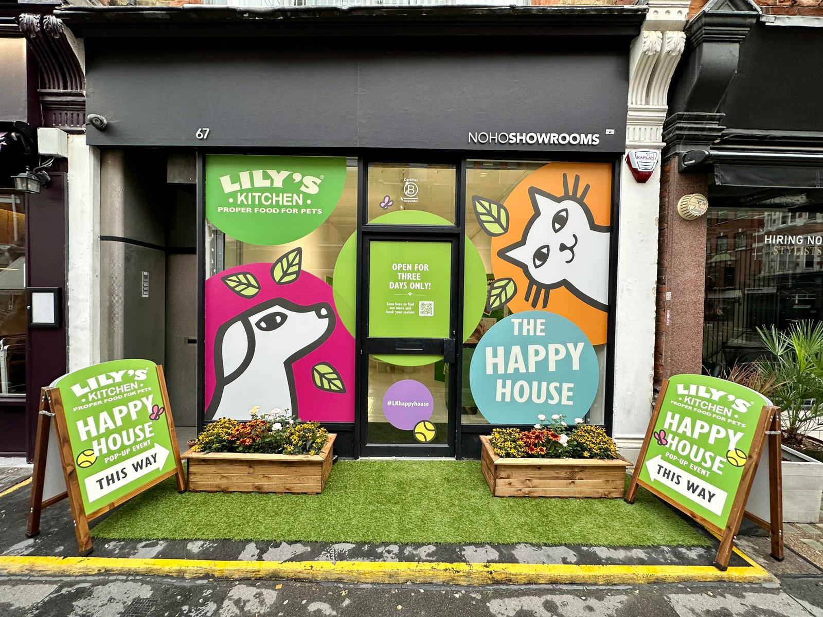 Lily's Kitchen Happy Place Pop Up Shop by Three Point Design