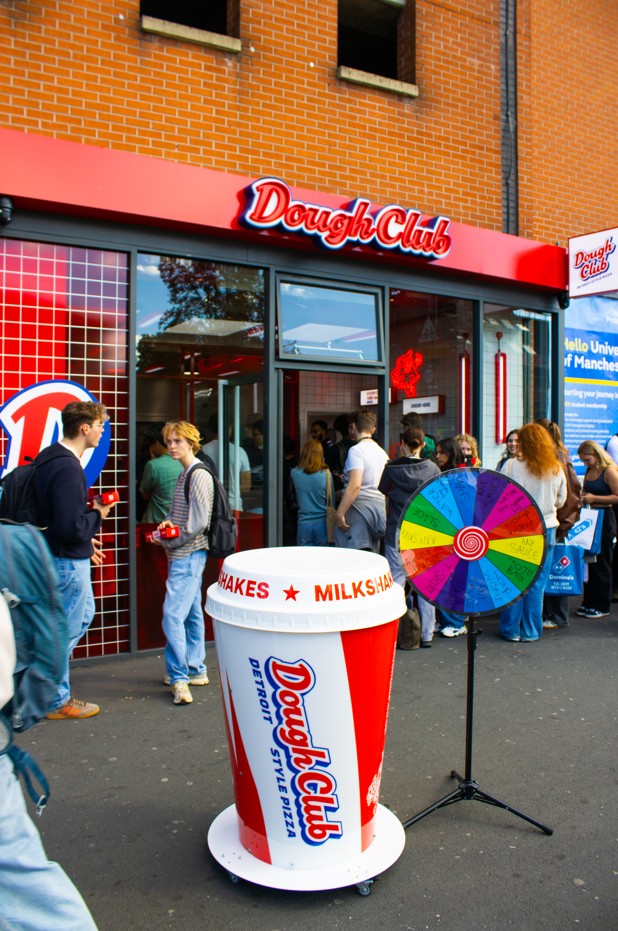 Shakedown Dough Club Pizza giant cup designed and made by Three Point Design