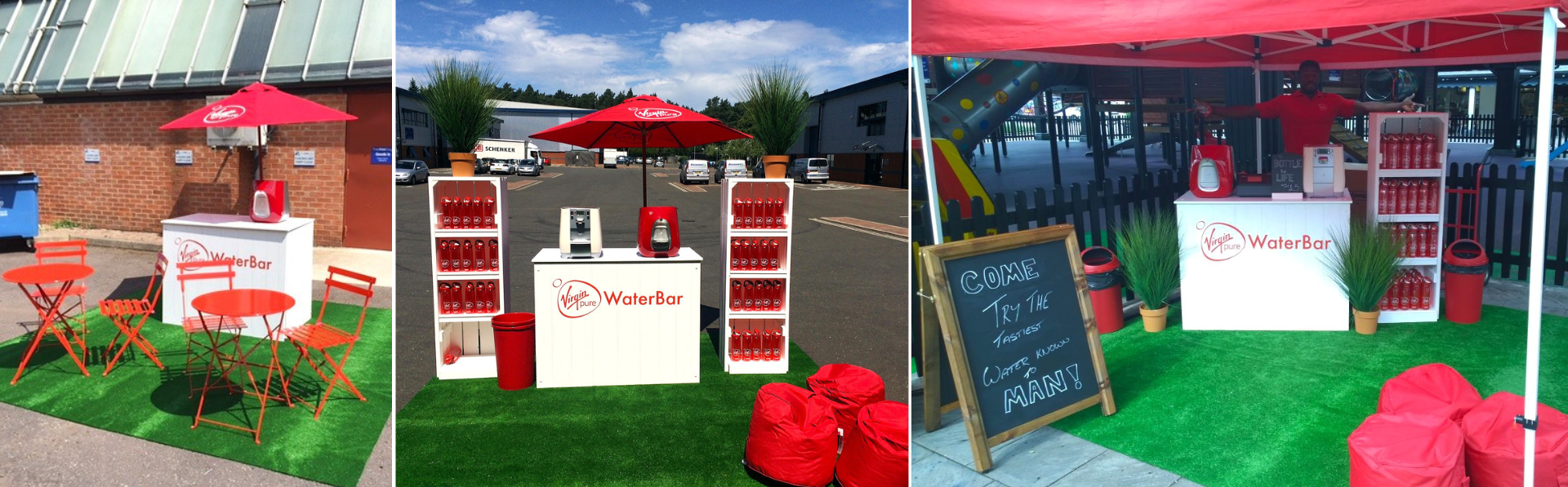 Virgin Pure "Water Bar" Pop-Up Experience by Three Point